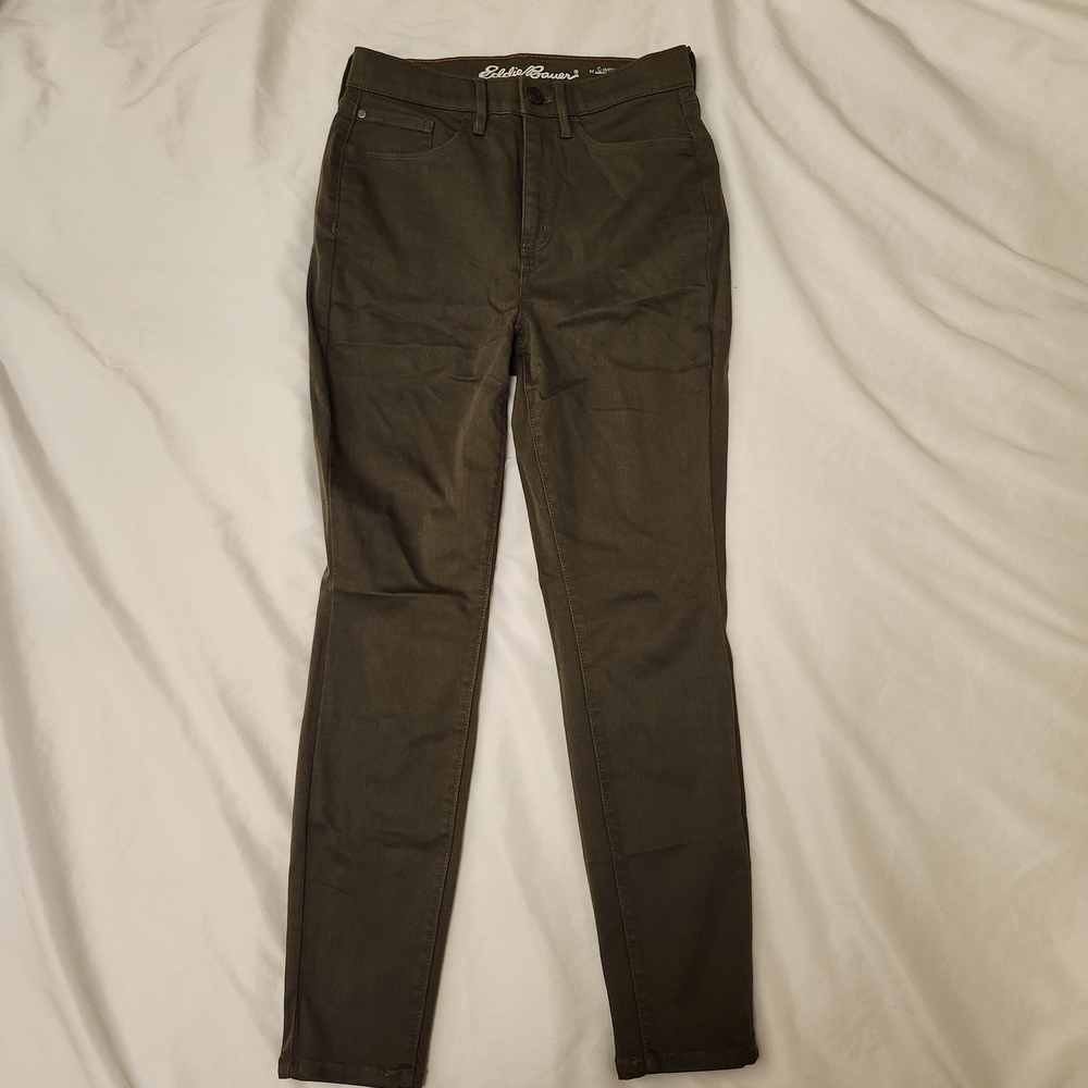 Eddie Bauer Women's Olive Green Jeans